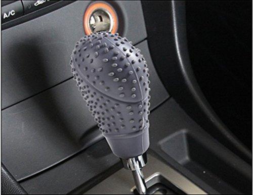 Anti-Scratch Anti Slip Hand Grip Bump Gear Shift Knob Protective Silicone Cover Case for Car Pack of 1