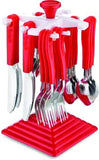 24 PCS Set Of  Stainless Steel Premium Cutlery Set With Stand
