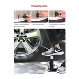 Manual Mini Foot Pump Inflator For  Bike And Car ,Cycle