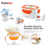 Electric Lunch Box Food Warmer Portable Food Heater for Outdoor & Home - Leak Proof, Lunch Heating Microwave for Truckers with Removable Stainless Steel Container 220V/40W