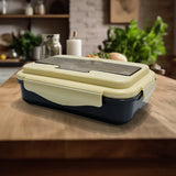 Lunch Box Flex Lock Plastic Liner Lunch Container Portable Tableware Set For Kid Adult Student Children Keep Food Warm