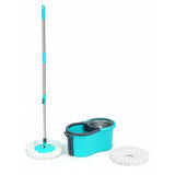 Steel Wringer Spin Mop with Big Wheel and Puller Handle, Bucket Floor Cleaning and Mopping System 360° Flexible, Big Size, Multicolor