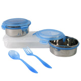 Sumo Lunch Box With Lunch Bag |Plastic Lunch Box  Plastic Spoon Fork (2 Pc Set  With Lunch Box)