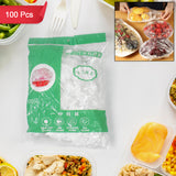 Fresh Keeping Bags, Food Covers, Disposable Elastic Food Storage Covers, Plastic Sealing Elastic Stretch Bowl Lids, Universal Kitchen Wrap Seal Caps (100 Pcs Set / Big)