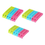 Plastic Snack Bag Clip Sealer Set (18 Pcs - Multicolor)