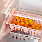 4 PCS Set Of Adjustable Fridge Storage Basket |Fridge Racks Tray |Sliding Storage Racks
