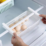 4 PCS Set Of Adjustable Fridge Storage Basket |Fridge Racks Tray |Sliding Storage Racks