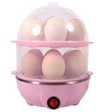 Double Layer Egg Boiler With Automatic Off & Double Layer Electric Egg Maker For Boiling, Cooking And Frying The Eggs, Egg Boiler, Egg Poacher Machine 14 Egg Cooker Egg Steamer.