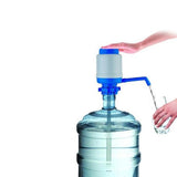 Manual Water Bottle Pump Drinking Water Pump Portable Manual Hand Press Dispenser Water Pump for Universal 2-5 Gallon Bottle Coolers (Blue/White)