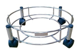 Stainless Steel LPG Cylinder Stand with Wheels, Gas Cylinder Trolly Stand, LPG Gas Cylinder Trolley with Heavy Duty Easily Movable Wheels for Home Cylinder