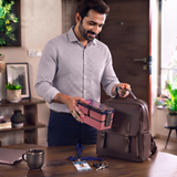 3 Compartment Lunch Box for Kids & Adults, Plastic Tiffin Box with 3 Detachable Containers, Spoon & Fork, Leakproof Airtight Lunch Box for School, Office & Travel