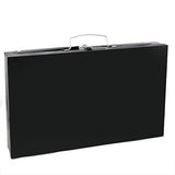 Stainless Steel Briefcase Style Barbecue Grill Toaster (Medium Black) Compact and Sturdy