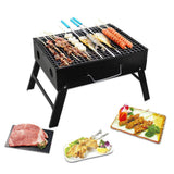 Barbeque Grill Set for Home Chicken Griller Barbeque Grill Briefcase, Portable Tandoori Grill for Home, Outdoor, Charcoal BBQ Grill(Black Carbon Steel)