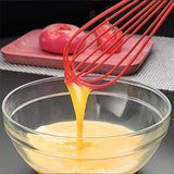 Manual Whisk Mixer Silicone Whisk Cream, Whisk Flour Mixer, Rotary Egg Mixer, Kitchen Baking Tool.