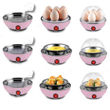 Egg Boiler Electric Automatic Off 7 Egg Poacher For Steaming, Cooking, Boiling And Frying, (350 Watts, Multicolor)