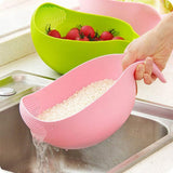 Multi-Purpose Strainer or Washer Bowl for Rice Fruits & Vegetable Rice Bowl Color May Vary