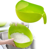 Multi-Purpose Strainer or Washer Bowl for Rice Fruits & Vegetable Rice Bowl Color May Vary
