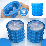Silicone Ice Bucket The Revolutionary Space Saving Cube Maker (Standard)