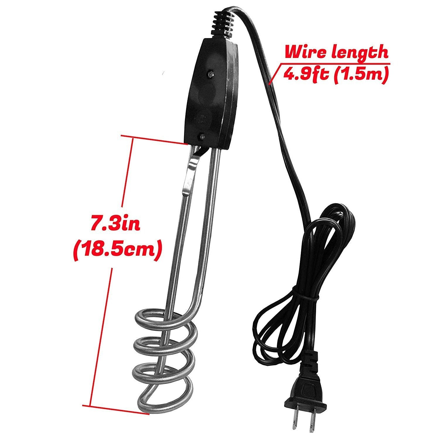 WS 188 1000w-220v Water Heater Portable Electric Immersion Element Boiler