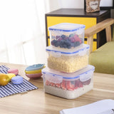 3 PCS Set Of Kitchen Storage Container Set With Food Grade Plastic And Air Seal Lock Lid For Storage Of Grocery Spices Dry Fruits Use For Home Office Restaurant Canteens