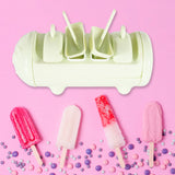 Cartoon Shape Mold ICE Candy, Popsicle Mold ICE, Plastic ICE Candy Maker KULFI Maker MOLDS Set with 4 Cups (1 PC/Multicolor)