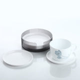 Coasters Set Of 6 | Plastic Coasters Spill Protection For Table Desk Durable And Non Slip Plastic Coaster | Fit Common Size Drinking Glass Coffee Cup Tea Cup Mug