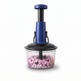 Manual Hand Press vegetable chopper with 6-Blade | Food cutting machine 650ml