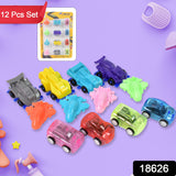 Mini Pull Back Cars & Aero planes Toy Set – 12 Pcs Plastic Pull-Back Vehicles for Children Fun and Imagination!