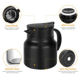 Thermal Coffee Carafe Tea Pot  Water Bottles With Led Display (Bottle 500 M &  Pot 1000 ML  2 Pc)