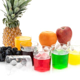6 Pcs Plastic Unbreakable Multi-Purpose Transparent Water/Juice Glass Set (300 ML,Clear)