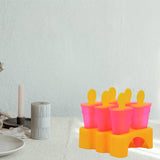 6 Pcs Set Kulfi Maker, Homemade PVC Ice Cream Maker Molds, Food Grade BPA Free Reusable Kulfi Mold Tray for Home & Kitchen (Pack of 1)