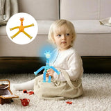 LED 3 PCS Telescopic Suction Cup Giraffe Toy, Pop Tubes Sensory Toy for Kids, Fidget Toys, Sensory Tubes, Suction Cup Pop Tube Giraffe Toys, Stretchy Giraffe Suction Toy, Funny Gift
