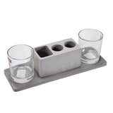 2 Nos. Wine  Glass  Along With Marble Holder New  Attractive Design For Hotel  Cafes Use
