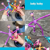 LED Telescopic Suction Cup Giraffe Toy, Shape Changing Telescopic Sensory Tubes Fidget Tubes Sensory, Fidget Toys for 3 to 10 Year Old Boys & Girls, Fun Birthday Gifts for Kids (Pack of 1)