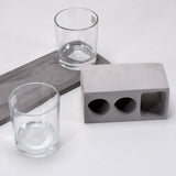 2 Nos. Wine  Glass  Along With Marble Holder New  Attractive Design For Hotel  Cafes Use