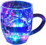 Rainbow Color Cup LED Flashing 7 Color Changing Light. Pour Water or Tea, Lighting Cup, Easy Battery Replace Glass (250 ML)