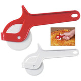 Stainless Steel Pizza Cutter with Unbreakable Plastic Handle, Sandwich & Pastry Cake Cycle Cutter, Sharp, Wheel Type Cutter (Pack of 1 -Multicolor)