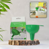 Silicone Funnel For Pouring Oil Sauce Water Juice And Small Food-Grains ,Food Grade Silicone Funnel (1 PC Green)