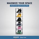 6-Layer Folding Shoe Rack – Easy to Assemble, Space-Saving Storage Shelf for Home , Kitchen & Garage