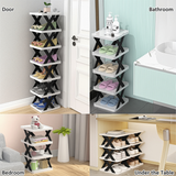 6-Layer Folding Shoe Rack – Easy to Assemble, Space-Saving Storage Shelf for Home , Kitchen & Garage