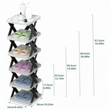 6-Layer Folding Shoe Rack – Easy to Assemble, Space-Saving Storage Shelf for Home , Kitchen & Garage