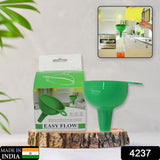 Silicone Funnel For Pouring Oil Sauce Water Juice And Small Food-Grains ,Food Grade Silicone Funnel (1 PC Green)