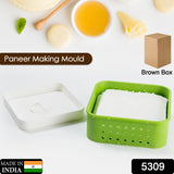 Square Shape Paneer Maker, Paneer Mold, Tofu, Sprouts Mold Press Maker, Plastic Paneer Making Mold, Paneer Maker with Lid, Strainer, Multicolor