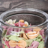 Transparent Kitchen Plastic Container Jar Set (2 Pcs Set  1100 ML Approx.)