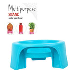 Multipurpose Unbreakable Plastic Matka Stand/Pot Stand (Aqua Green, Pack of 1)