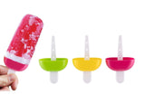 Polypropylene  Reusable Ice Pop Makers, Homemade Popsicle Frozen Ice Cream Molds Tray Kulfi Candy Ice Lolly Mold for Children & Adults 6 Pcs Set -Multi Color(1 pcs)