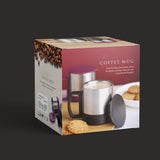 Stainless Steel Coffee-Tea Cup Stainless Steel Lid Cover Hot Coffee-Tea Mug Hot Insulated Double Wall Stainless Steel Coffee And Milk Cup With Lid  Handle Easy To Carry - Coffee Cup (1 Pc)