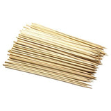 Natural Bamboo Sticks Skewer | Natural Wooden Barbecue Kabob Skewers, Best for Grill, BBQ, Kebab, Marshmallow Roasting or Fruit Sticks