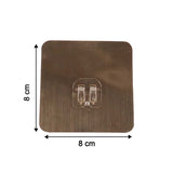 Self-adhesive Heavy-duty Plastic Wall Hook  1 Pc (8x8 Cm)
