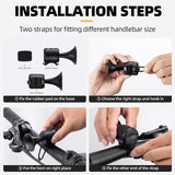 Bicycle AIR Horn Loud - 120DB 1 Sound Mode Electronic Bicycle Bell, Super Electric Horn with Long Standby Button Battery Operated/IPX4 Waterproof Loud Bell for Adults